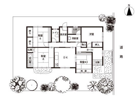 Floor plan. It is rare Heike denominated.