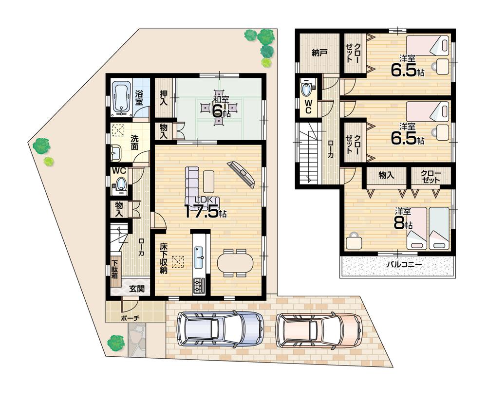 Floor plan. (Phase 2 No. 10 locations), Price 24,800,000 yen, 4LDK, Land area 151.8 sq m , Building area 108.13 sq m