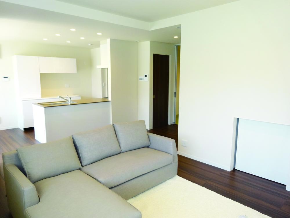 Model house photo. Living