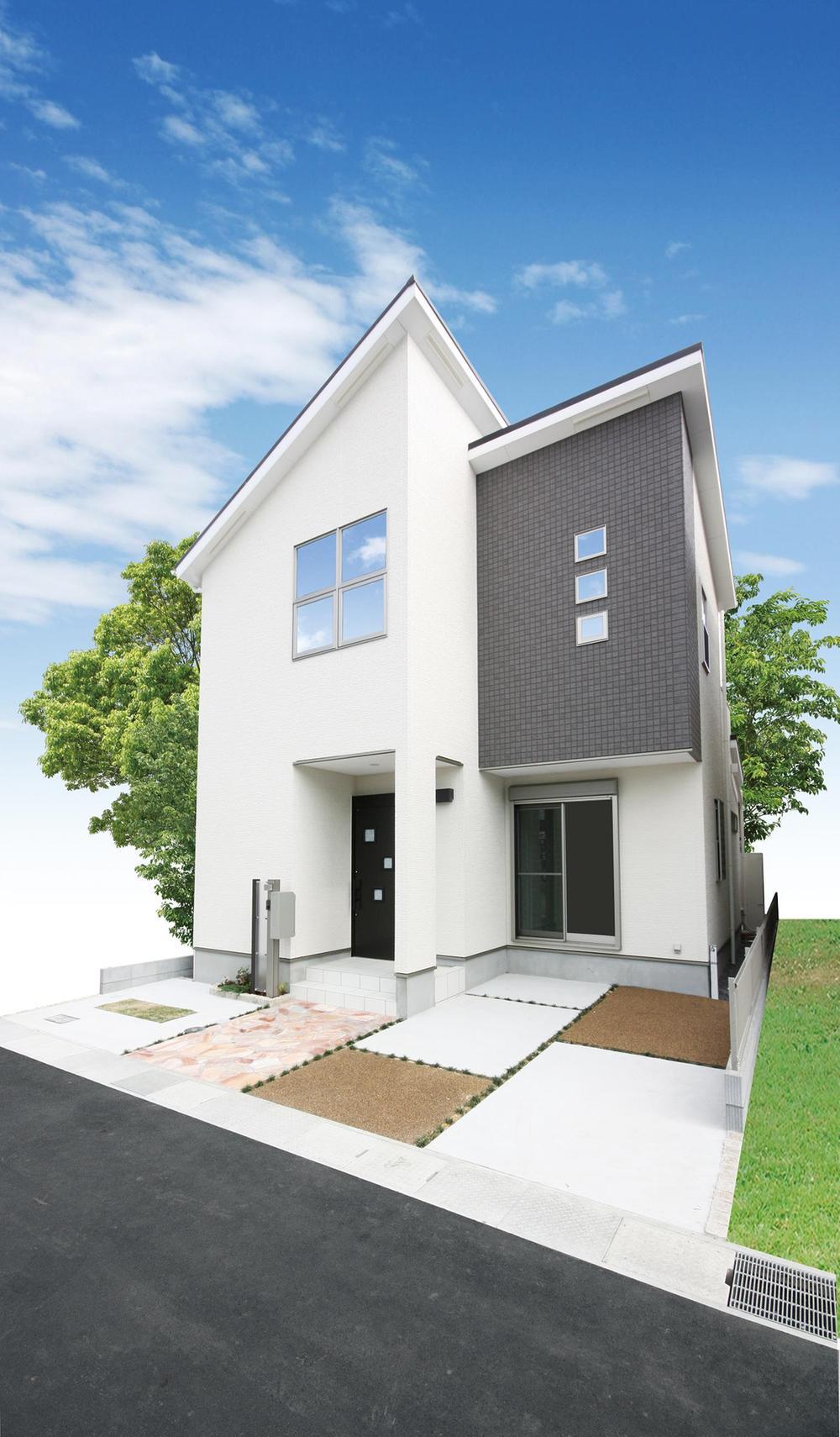 Building plan example (exterior photos). Our construction cases