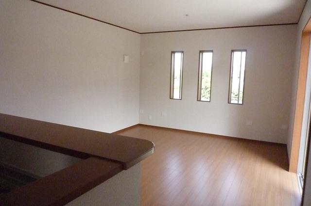 Living. Soft sun enters living