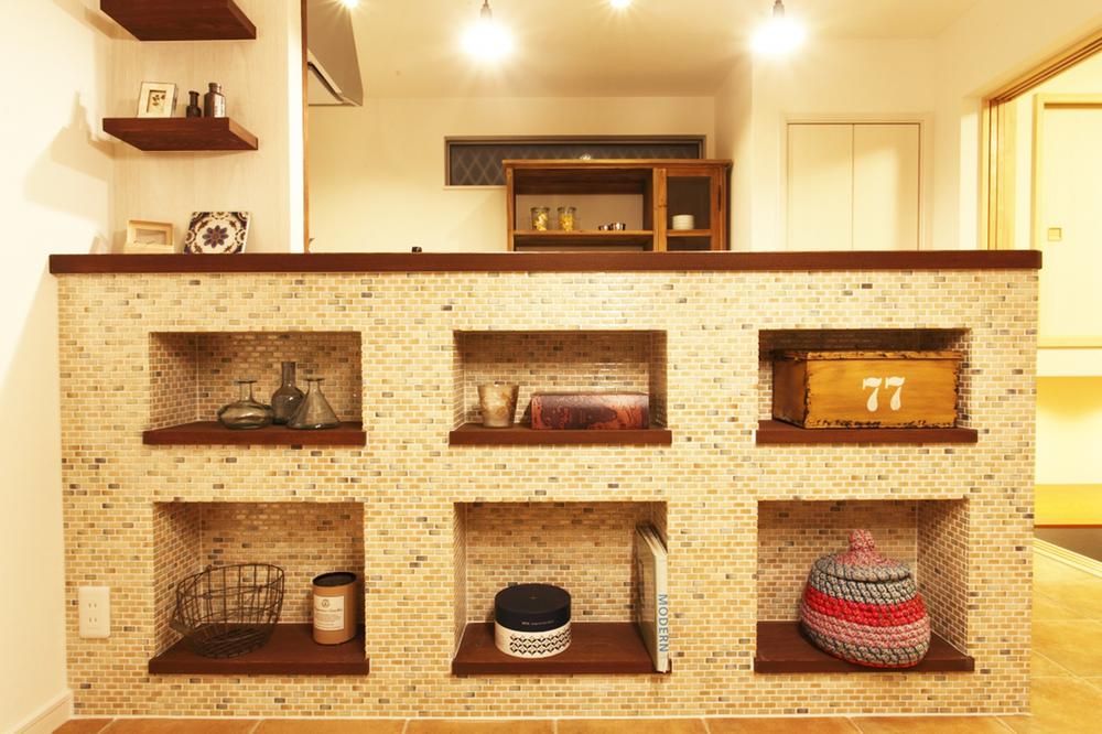 Model house photo. Kitchen counter