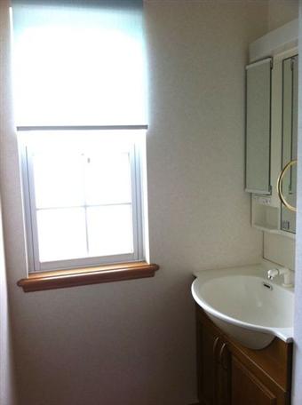 Wash basin, toilet. Indoor shooting