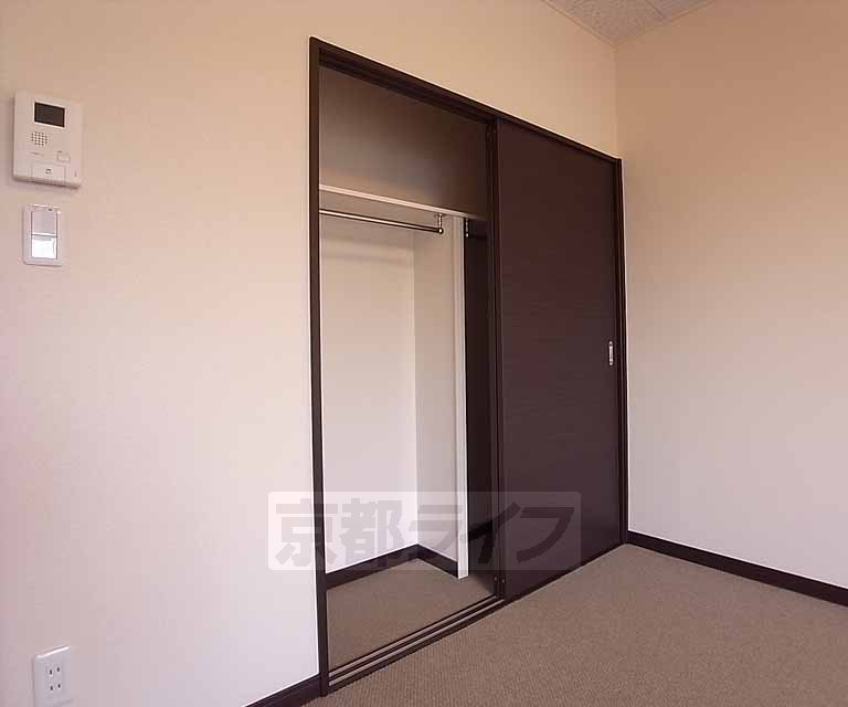 Receipt. Clothes storage is also pat.