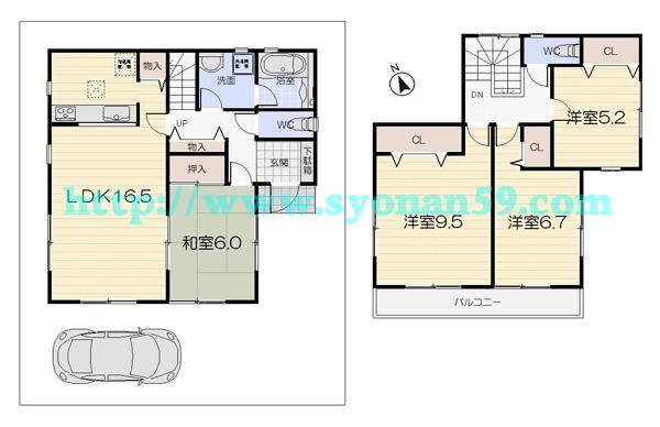 Floor plan. 23,900,000 yen, 4LDK, Land area 120.15 sq m , Building area 102.85 sq m floor plan
