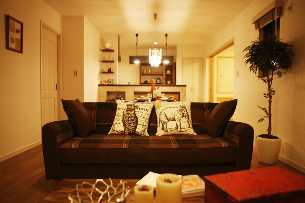 Model house photo. The interior of the retro feel I am actually seen the most.