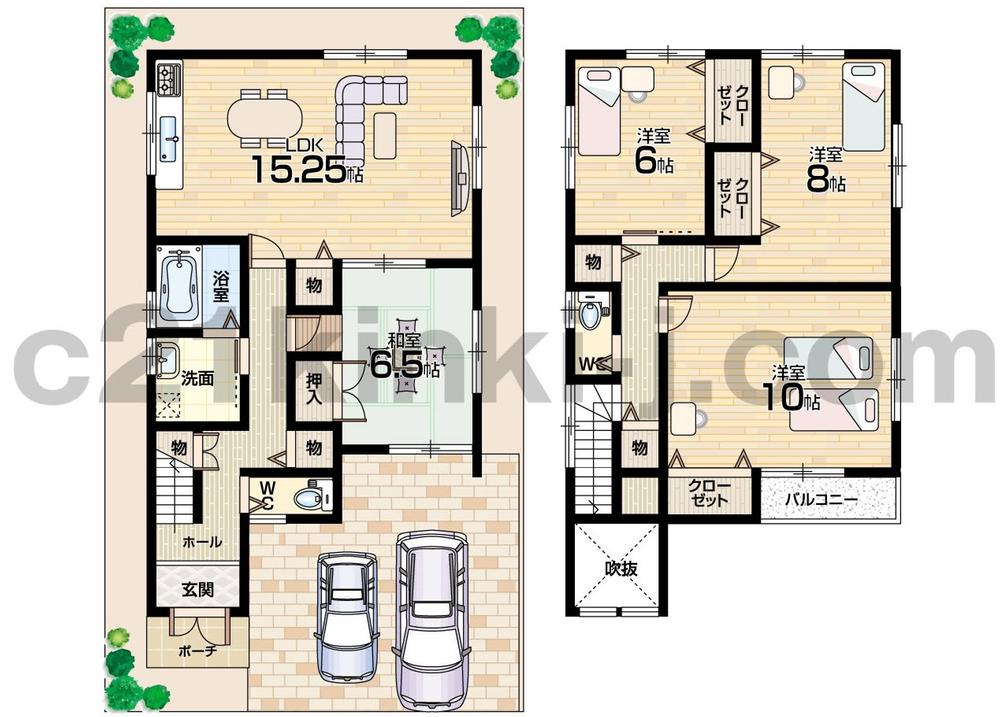 Floor plan. 23,700,000 yen, 4LDK, Land area 99.94 sq m , Building area 115.02 sq m land 30 square meters 4LDK Breadth of each room room