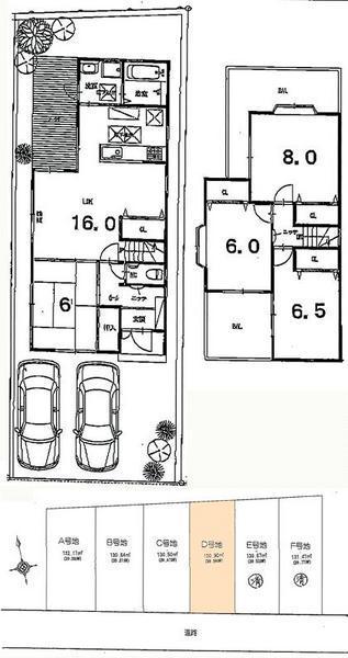 Compartment figure. Land price 19,800,000 yen, Land area 130.9 sq m