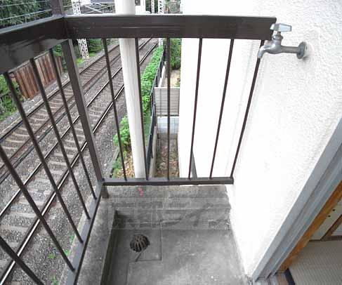 Balcony. You can wash in the veranda.