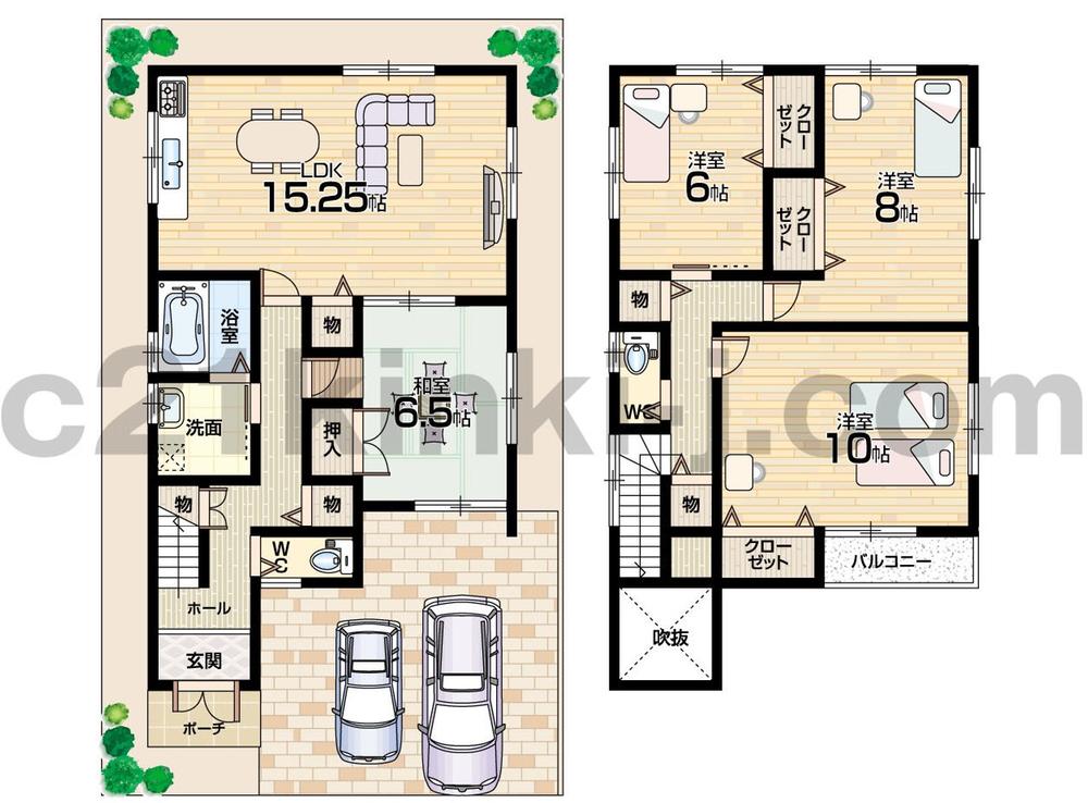 Floor plan. 23,700,000 yen, 4LDK, Land area 99.89 sq m , Building area 115.02 sq m land 30 square meters 4LDK Breadth of each room room
