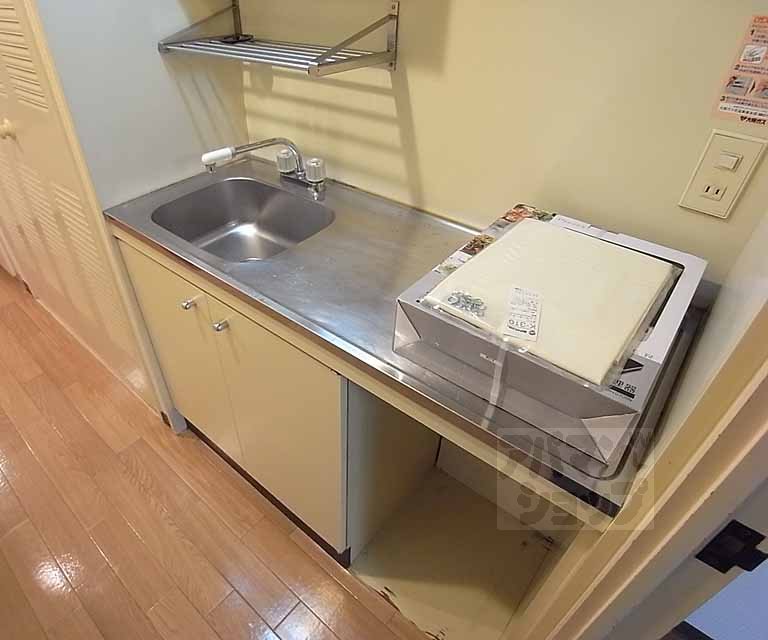 Kitchen. Electrification stove can be installed