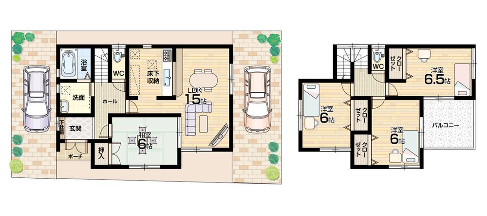 Floor plan. (No. 1 point), Price 29,800,000 yen, 4LDK, Land area 107.54 sq m , Building area 93.15 sq m