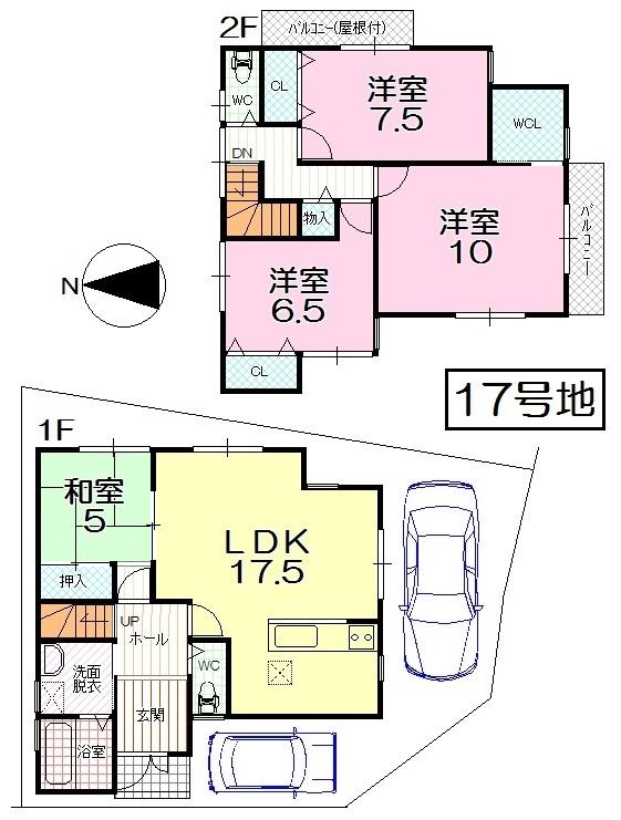 Floor plan. 24 million yen, 4LDK, Land area 102.38 sq m , Building area 111.06 sq m