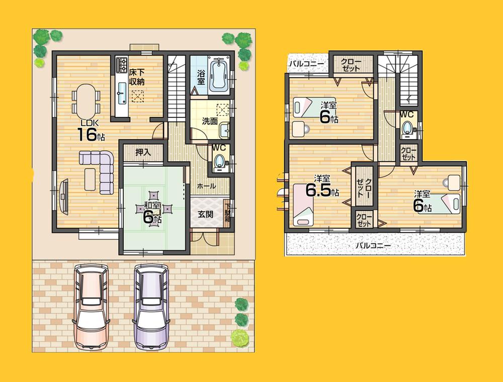 Floor plan. 768m until Bandai Hazukashi shop
