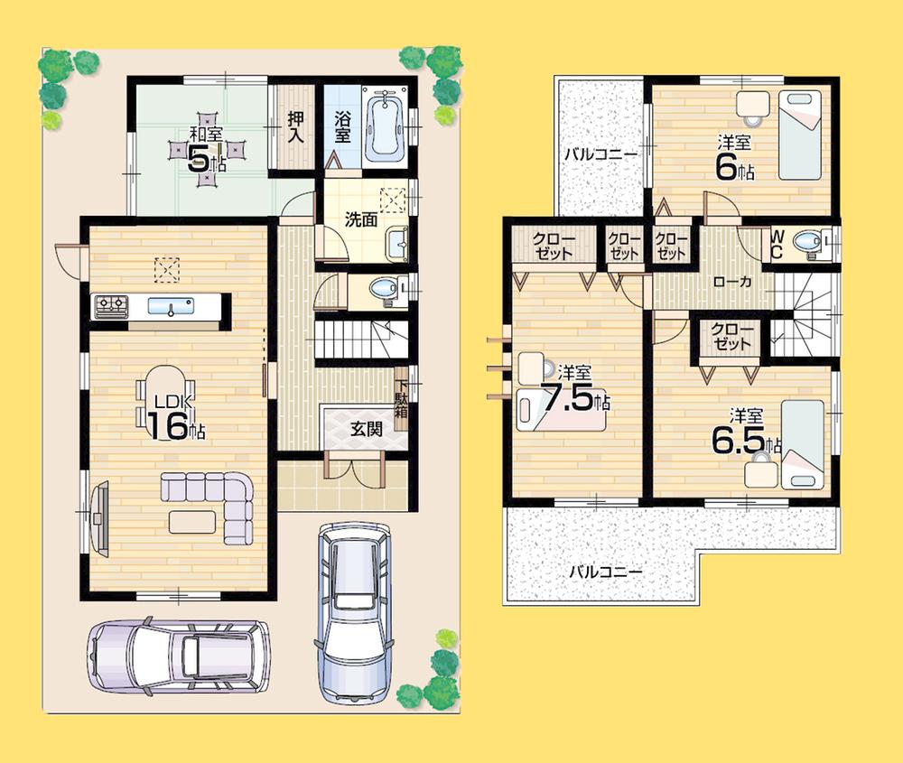 Floor plan. (No. 13 locations), Price 28.8 million yen, 4LDK, Land area 110.31 sq m , Building area 98.53 sq m
