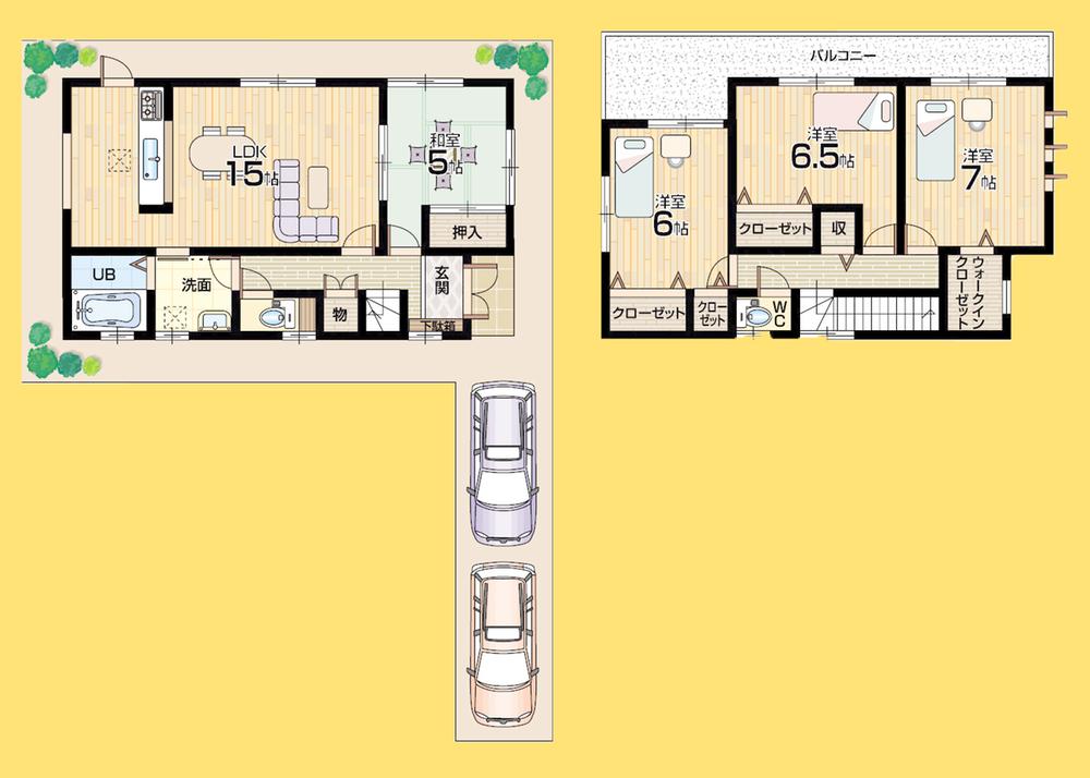 Floor plan. 768m until Bandai Hazukashi shop