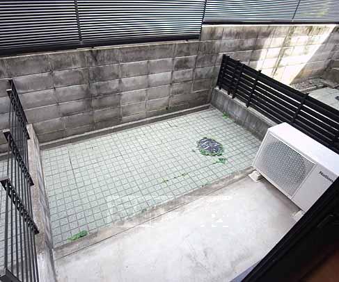 Balcony. The first floor is a garden