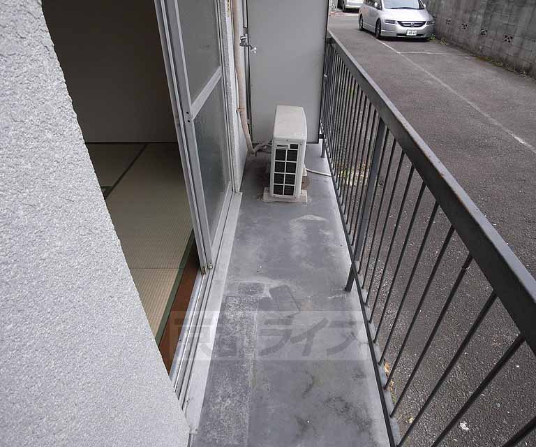 Balcony. East-facing balcony.