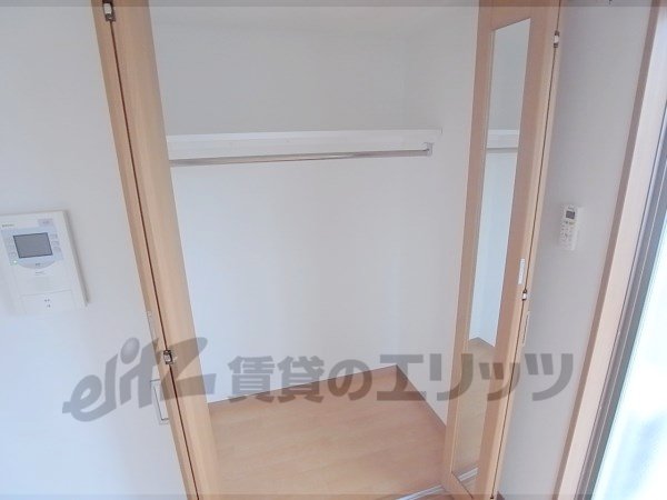 Receipt. Closet with a full-length mirror