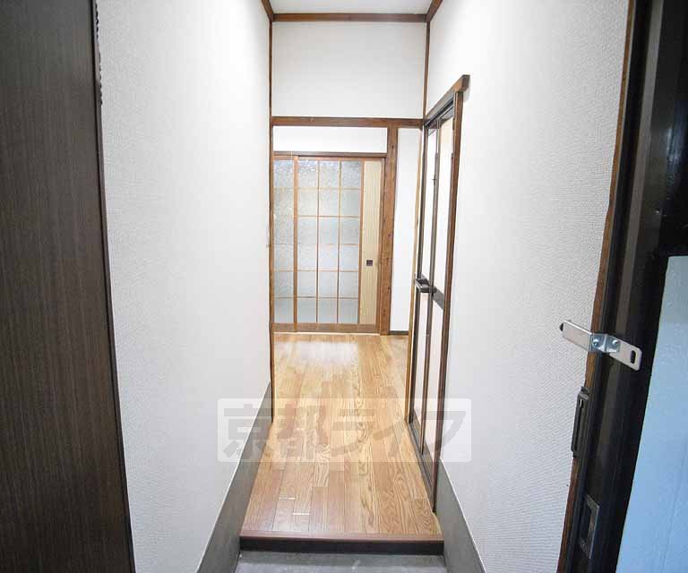 Living and room. Is a point of view from the front door.