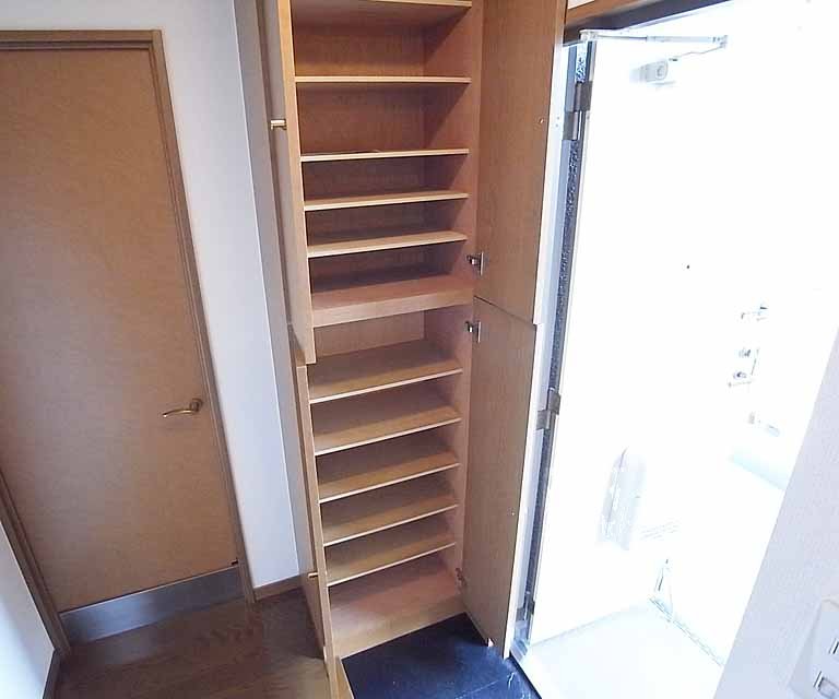 Entrance. Shoes is a box.