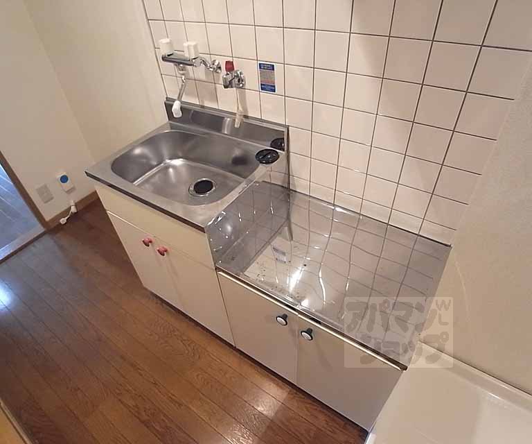 Kitchen. You can put two-burner stove!