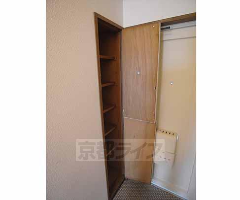 Entrance. It is elongated shoe box.