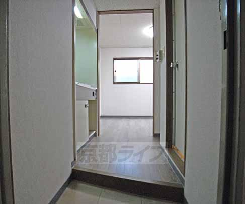 Living and room. Is a point of view from the front door.