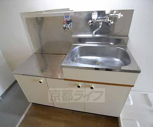 Kitchen. You can put two-burner stove.