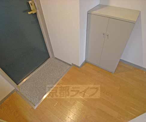 Entrance. It is with cupboard.