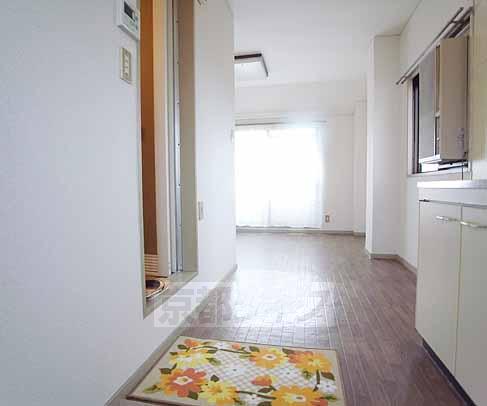 Living and room. Is a point of view from the front door.