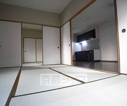 Living and room. Japanese-style room and living room are connected.