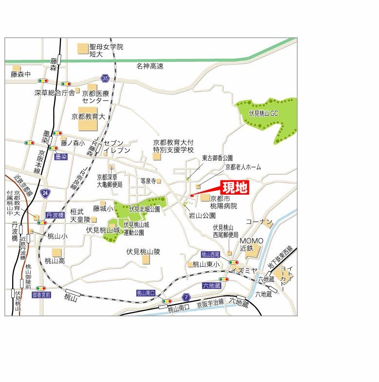 Local guide map. Local peripheral view