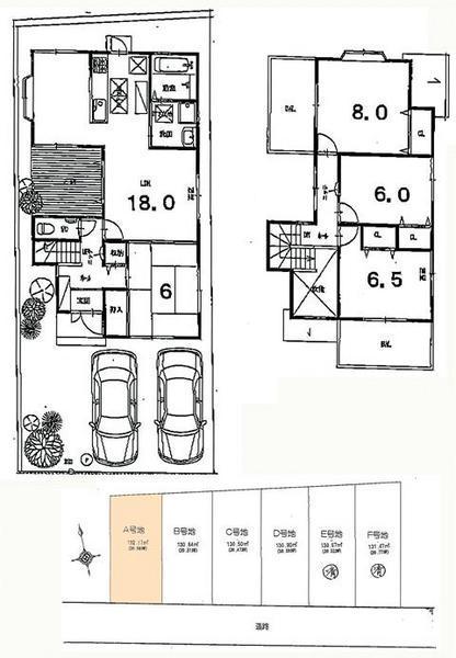 Compartment figure. Land price 20,930,000 yen, Land area 132.17 sq m