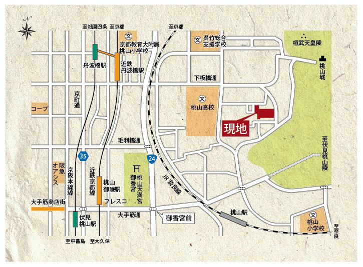 Local guide map. Major muscle shopping street within walking distance 3WAY access