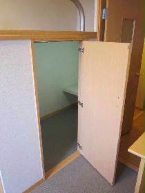 Living and room. Walk-in closet (under the bed)