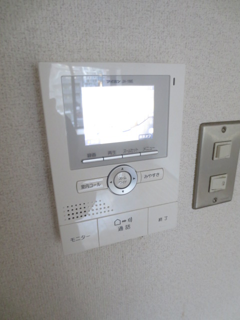 Security. TV monitor newly established at the end of April