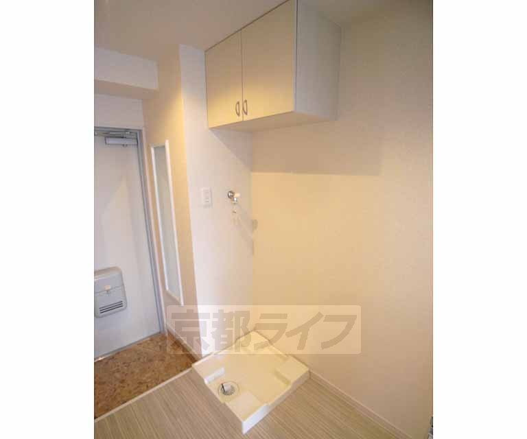 Washroom. It is indoor washing machine.