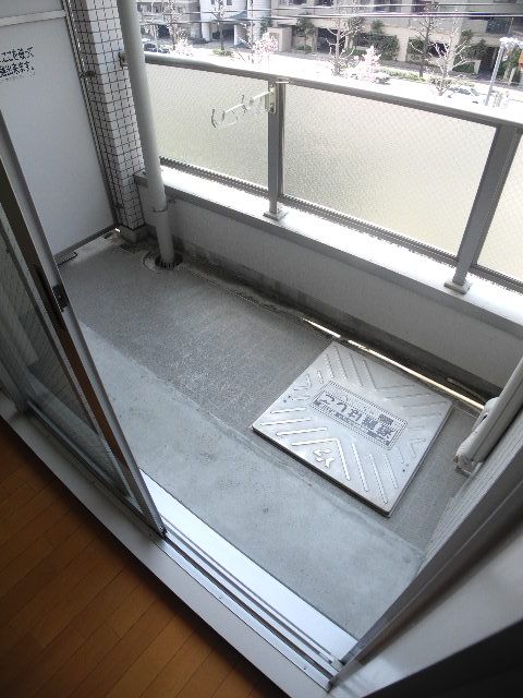 Balcony. I'm glad clothesline that have put space