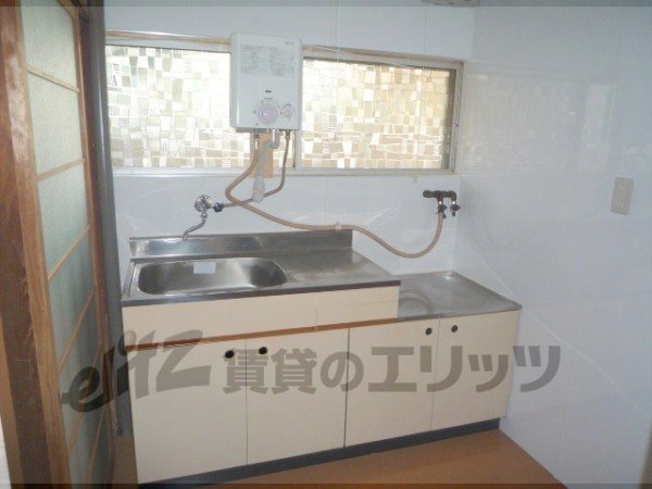 Kitchen. The moment is with a water heater.