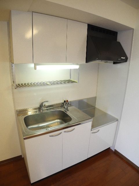 Kitchen. Gas stove 2 burners can be installed storage space pat!