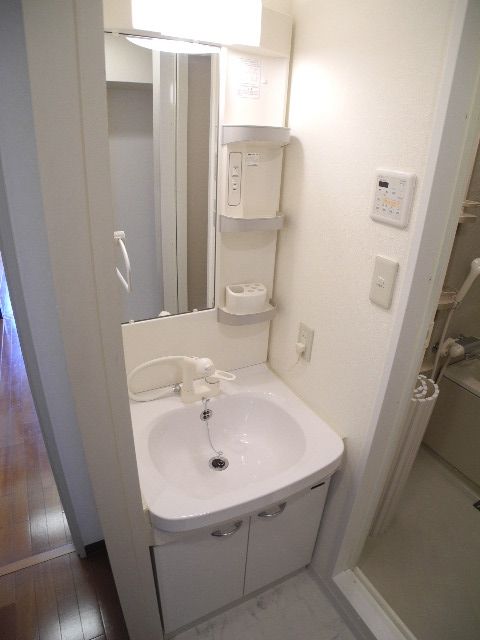 Washroom. With shampoo dresser