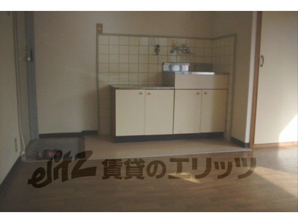 Kitchen. Entrance is immediately kitchen
