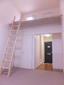 Living and room. With loft