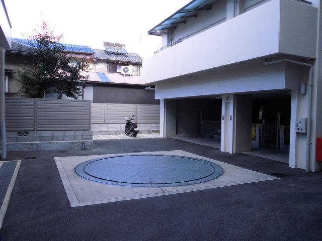 Parking lot. Common areas