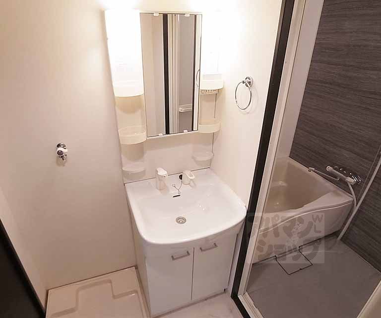 Washroom. Independent wash basin