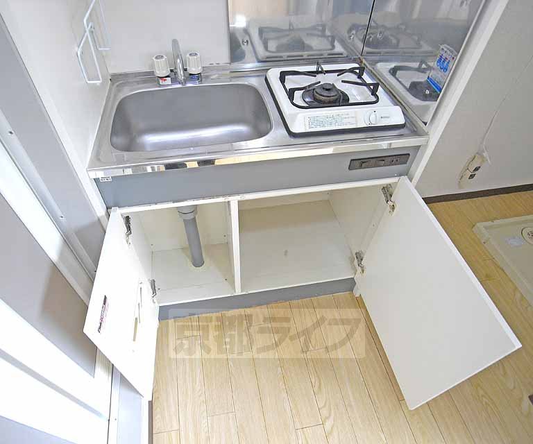 Kitchen. It contains a lot of cookware.