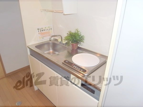 Kitchen. Modestly it is wide in one living.