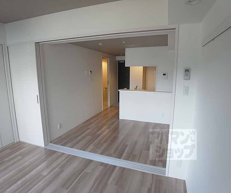 Living and room. To sophisticated space at the counter kitchen