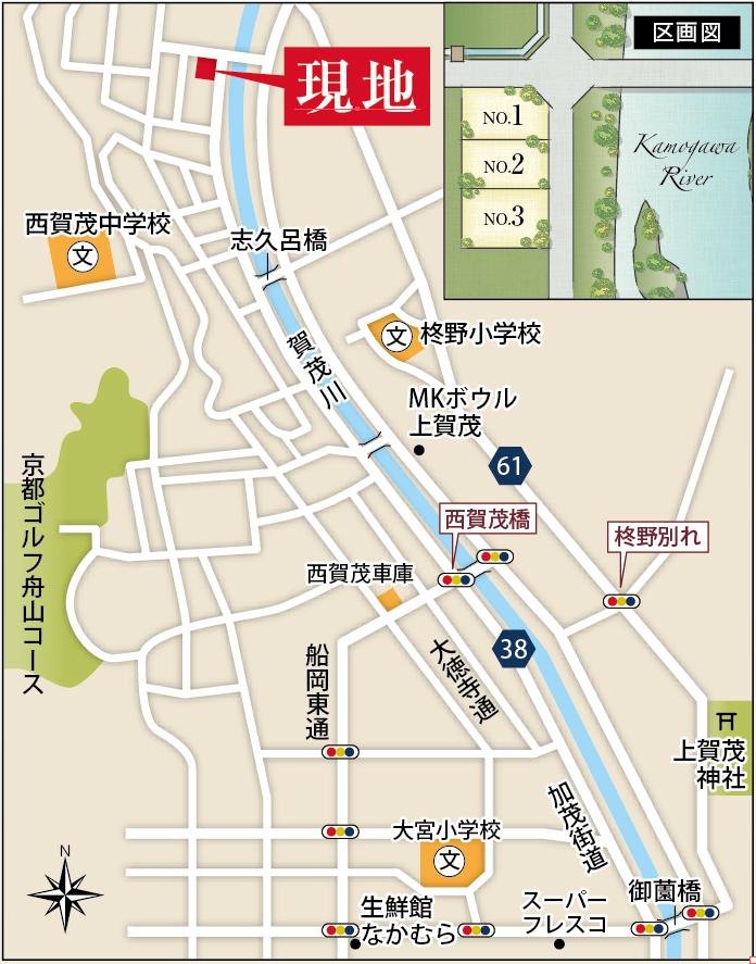 Local guide map. Local map